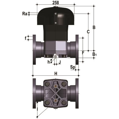 Dimensioned drawing
