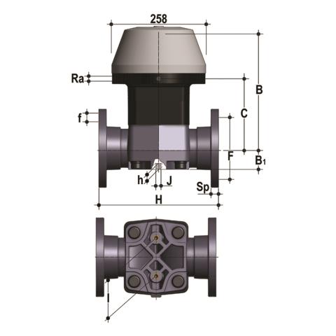 Dimensioned drawing
