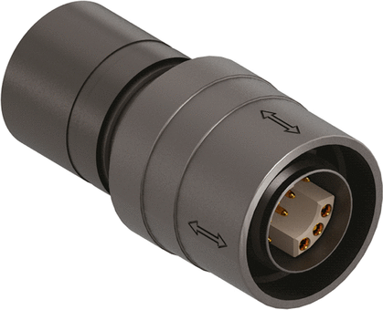 Plug Push-pull 30 way LV IP68 unmated