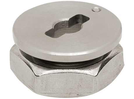One Touch Fasteners - Quarter-Turn Receptacles - Plate Mount (QCTH-B)