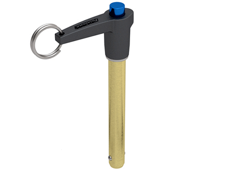 Quick Release Ball Lock Pins - L Handle - 4130 Steel Shank - Aluminum Handle - Metric (MLAAS)