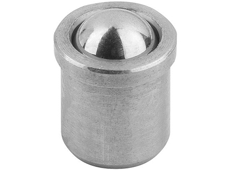 Spring Plungers - Ball Type - Non-Threaded - Stainless Body - Stainless Ball - Metric