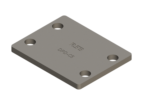 Tube clamps Series C (DIN 3015, Part 2), Cover plate, double DPD