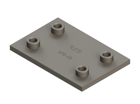 Tube clamps Series C (DIN 3015, Part 2), Weld plate, double APD