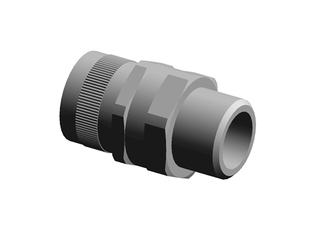 Flexicon - Free CAD models - Swivel conduit fitting IP40 16mm M16 ...