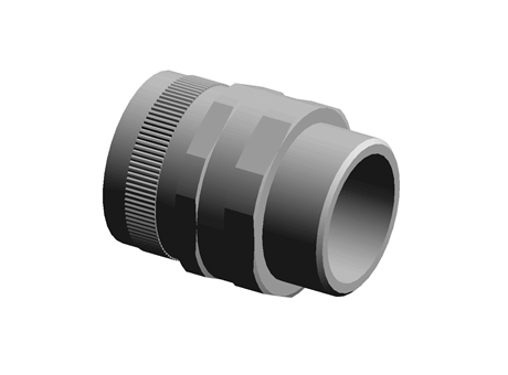 Flexicon - Free CAD models - Swivel conduit fitting IP40 32mm M32 ...