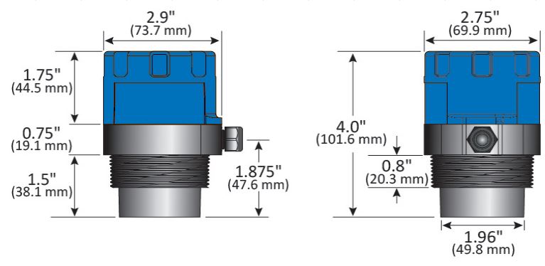 Flowline - Free CAD models - EchoPod® UG01 & UG03 Reflective Ultrasonic ...