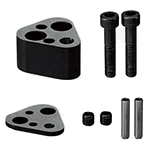 FY25CRN-AP - End Retainer Sets for NC Machining - Triangle Type - 25 mm Thick - For Round Punches
