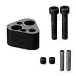 FY25CRNAR - End Retainer Sets for NC Machining - Triangle Type - 25 mm Thick - For Round Punches
