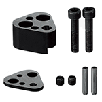 FY25CRN-FD - End Retainer Sets for NC Machining - Triangle Type - 25 mm Thick - For Shaped Button Dies