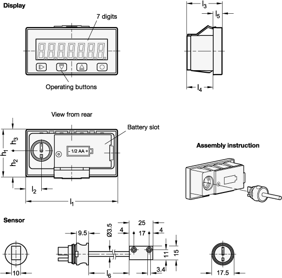 GANTER - Free CAD models - GN 7110 Magnetic Measuring Systems for ...