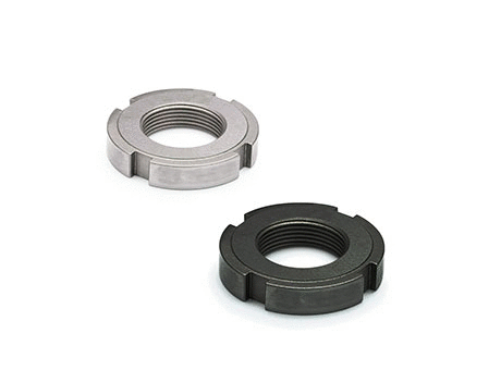 DIN 1804 Slotted Locknuts, Steel