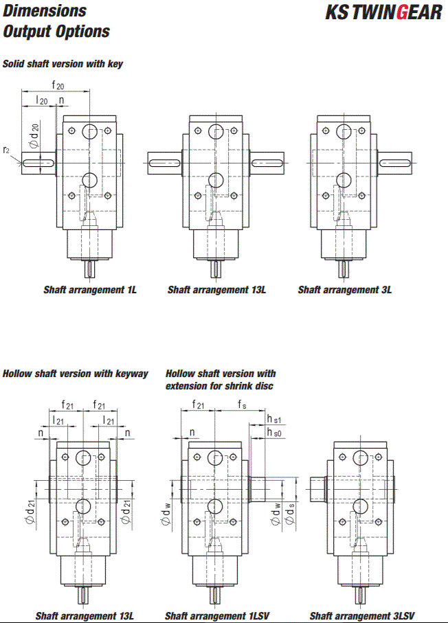 Dimensions Output Options