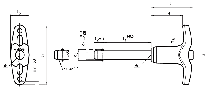 HALDER - Archivos CAD gratuitos - EH 22340./ EH 22350. Ball Lock Pins ...
