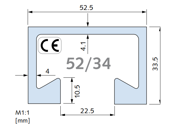 HALFEN - Free CAD models - Framing channel HM 52/34 hot-rolled - TraceParts