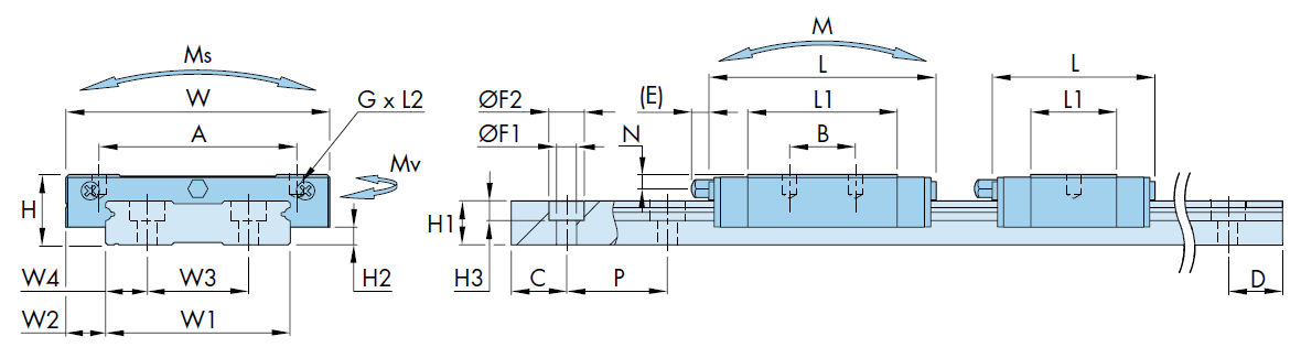 Dimensional drawing : Assembly