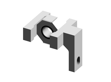 L shaped bracket spacer