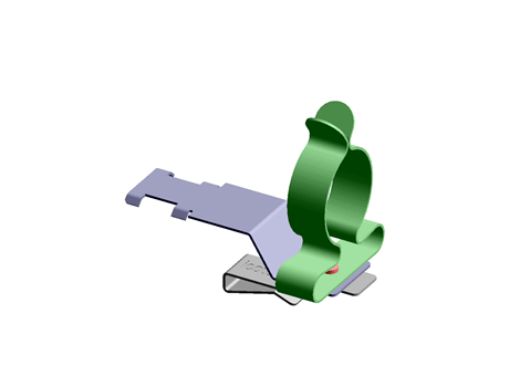 EMC cable shield clamps for bus bars