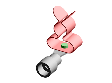 EMC cable shield clamps for PE conductors