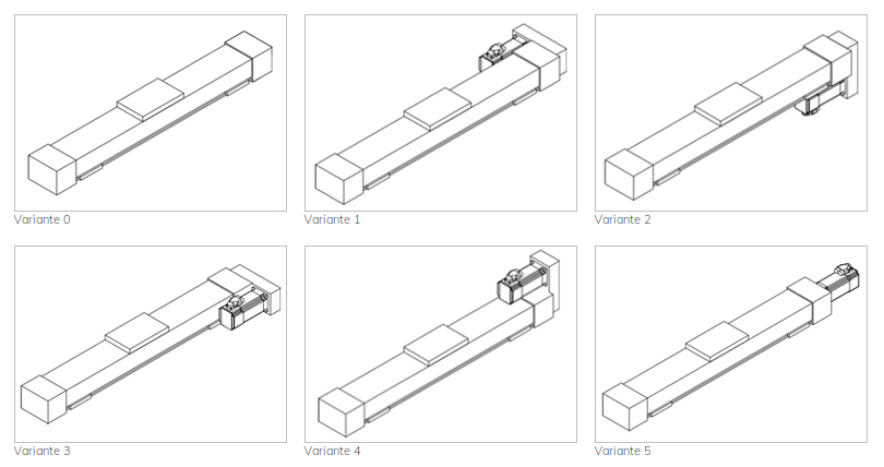 Motor assembly variants