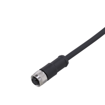 E10976: Connecting cable with socket; Operating voltage < 60 V AC; 5 m; PUR; hou