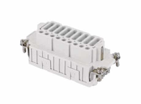 frutto presa, 54 poli + PE (2 frutti), connessione con morsetto a molla, 10A max, 400 V, 6kV, 3, con contatti femmina, stagnati, grandezza "77.62", frutti JEI, versione economica