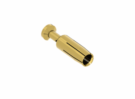 female crimp HNM contact, 40 A, gold plated, 4 mm², AWG 12