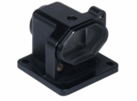 angled bulkhead mounting housings,  screw locking, size "21.21", with threaded entry, Pg13.5, high protection IP68 version, IP68 (and IP69K DIN 40050 - 9)
