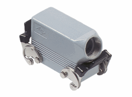 Hoods for 2 levers, without gasket, size "77.27", side entry, Pg21, metal version, IP66 (and IP69K DIN 40050 - 9)