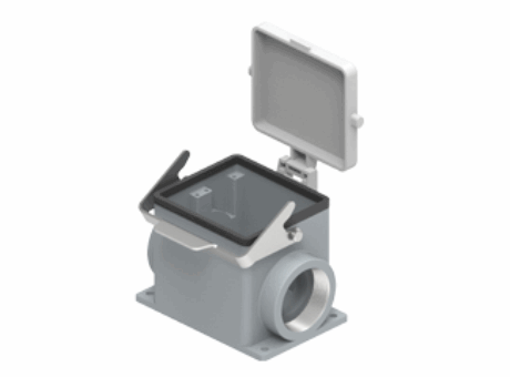 surface mounting housing with 1 lever and plastic cover, size "77.62", 1 x M50, metal version