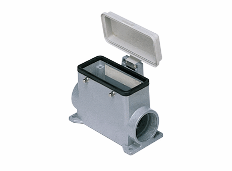  Größe "77.27" 830V-Ausführung 830V, Klappdeckel aus Kunststoff, Pg 21 x 2, 830V-Ausführung, IP65;