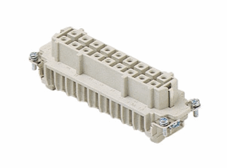 frutto presa, 16 poli + PE, connessione a crimpare, 16A max, 690 V, (2 poli (16A max - 500V/6kV/3)), 6kV, 3, per contatti femmina 16A, grandezza "104.27"  per frutti CME-830V e CMCE-400/690V, Frutti serie CLASS, versione standard