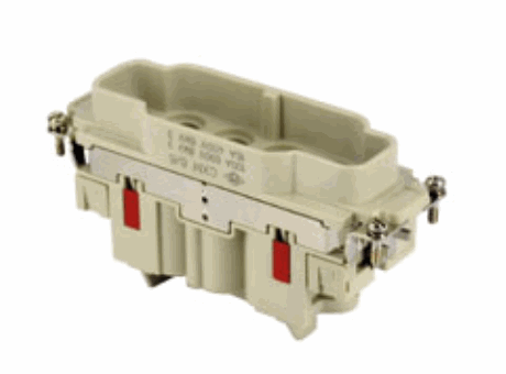 male insert, 6 poles + PE, crimp connections, 100A max, 690 V, (6 poles (16A max - 400V)), 8kV, 3, for male contacts 100A and 16A, size  "104.27", CLASS inserts, standard version