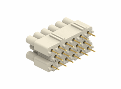 Interface for printed circuit, 17 poles, for CX 17 DF/M inserts, for up to 2,4 mm thick PCB