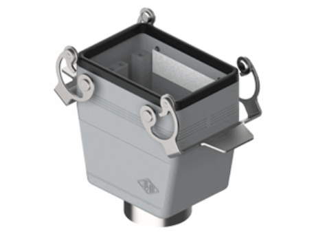 hood, C-TYPE series, with 2 levers, Pg29 top cable entry, size "66.40", high construction