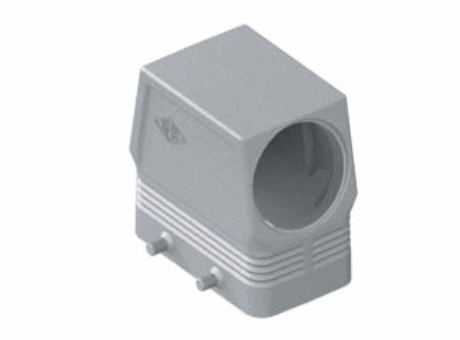 Tüllengehäuse mit 4 Bolzen, Größe "57.27", seitlicher Kabelausgang, hoch, ohne Gewindestutzen, M32, Metall, IP65 oder IP66/IP67 (mit O-Ring-Dichtung)