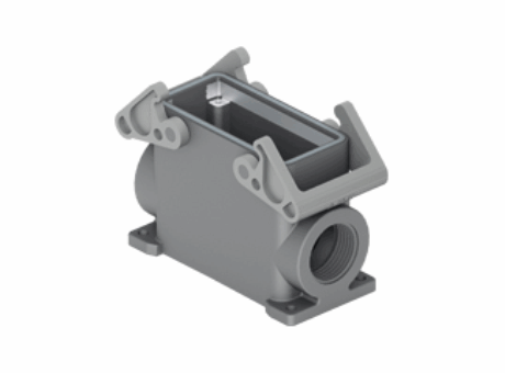 Surface mounting housing, T-TYPE /W series, with 2 levers, M32 cable entry, size 77.27, with integrated protective PE jumpers