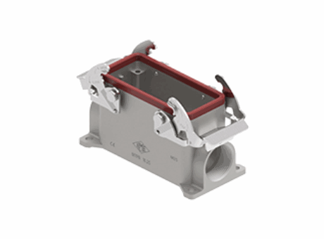 Surface mounting housing, V-TYPE series, 180 °C series, with 2 lever, M25 cable entry, size 77.27