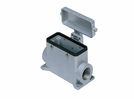 Surface housings, with 4 pegs, size "77.27", metal cover, Pg21 x 2, metal version, IP65