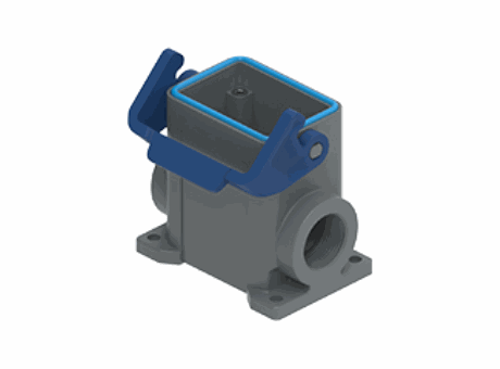 Surface mounting housings with 1 lever, size "44.27", M32, HYGENIC enclosures T-TYPE /COLD version (-50 °C), IP66/IP69