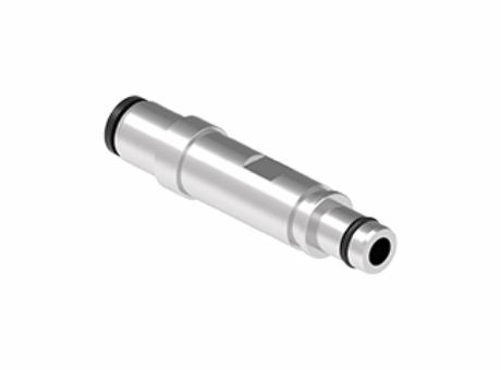 Male pneumatic metal contact, straight, quick-fitting, without shut-off valve, outer diameter 3 mm
