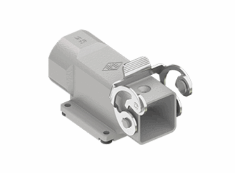 angled bulkhead mounting housing with cable entry, with single lever, size "21.21", M25, metal version, IP44 (IP66/IP67/IP69 with CKR 65/CKR 65 D kits)