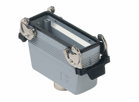 Hoods with 2 levers, size "104.27" insulated 830V version, top entry, Pg21, insulated 830V version, IP66 (and IP69K DIN 40050 - 9)