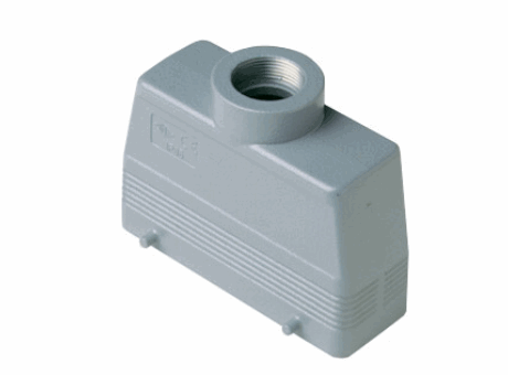 Custodia mobile con 4 piolini, grandezza "104.27"  per frutti CME-830V e CMCE-400/690V, uscita verticale, Pg21, versione isolata 830V, IP66 (e IP69K DIN 40050 - 9).