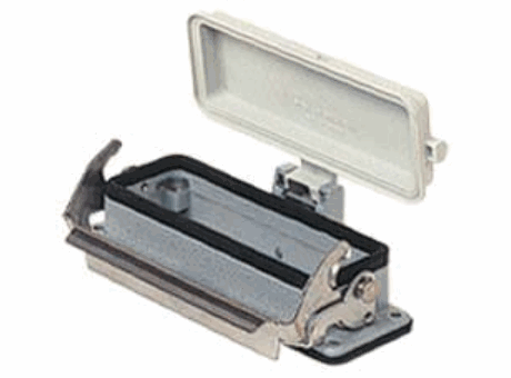 Bulkhead mounting housings with 1 lever, size "44.27", plastic cover, C7/CV enclosures, V-Type lever version, IP65