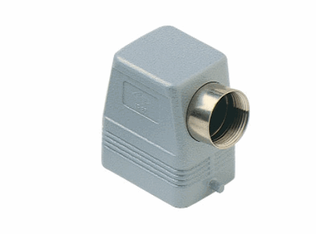 Tüllengehäuse mit 2 Bolzen, Größe "44.27", seitlicher Kabelausgang, M32, Metall, IP66 (und IP69K DIN 40050 - 9);