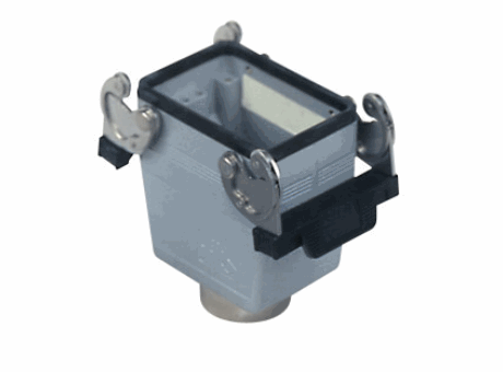 custodie mobili con chiusura doppia, grandezza "66.40", uscita verticale, M32, versione standard metallica, IP66 (e IP69K DIN 40050 - 9).