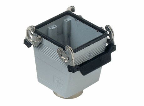 hoods with two levers, size "77.62", top entry, without adaptor, M32, metal version, IP66 (and IP69K DIN 40050 - 9)