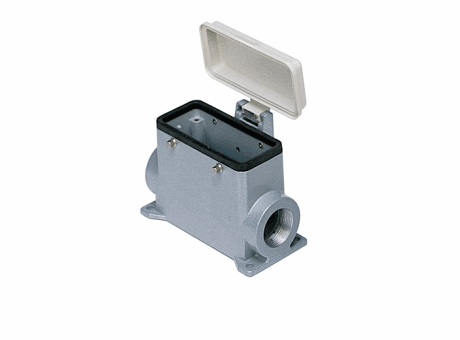 Surface housings, with 4 pegs, size "77.27", plastic cover, M25 x 2, metal version, IP65