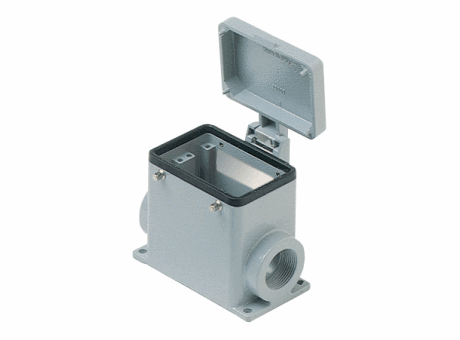 Surface housings, with 4 pegs, size "66.40", metal cover, M32, metal version, IP65